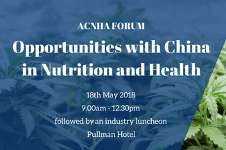 Opportunities with China in Nutrition and Health